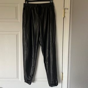 21 Saints Leather Joggers
